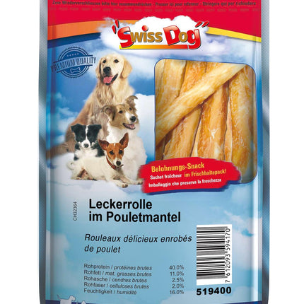 Délicieux petits pains enveloppés de poulet