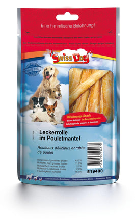Délicieux petits pains enveloppés de poulet