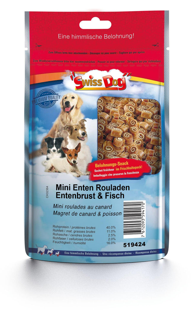 Mini snacks roulades, magret de canard &amp; poisson
