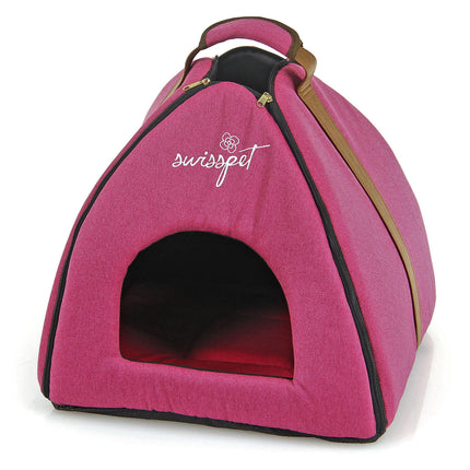 Grotte pour chat et chien Néfertiti, rose