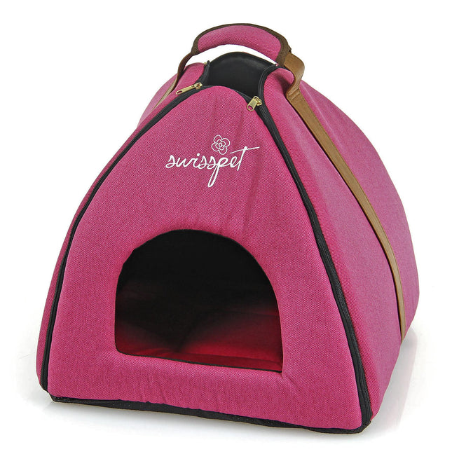Grotte pour chat et chien Néfertiti, rose