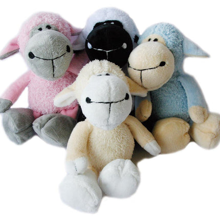 Jouet pour chien en peluche mouton fou avec couineur