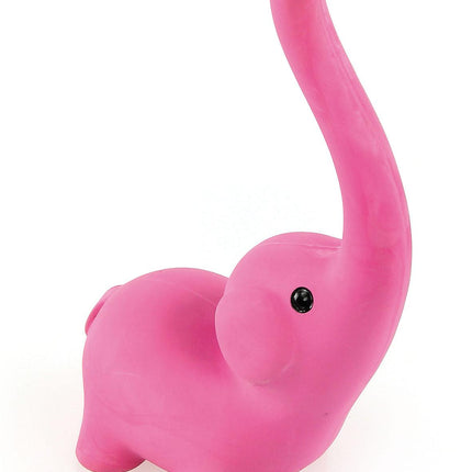 Éléphant en latex, rose, 21cm