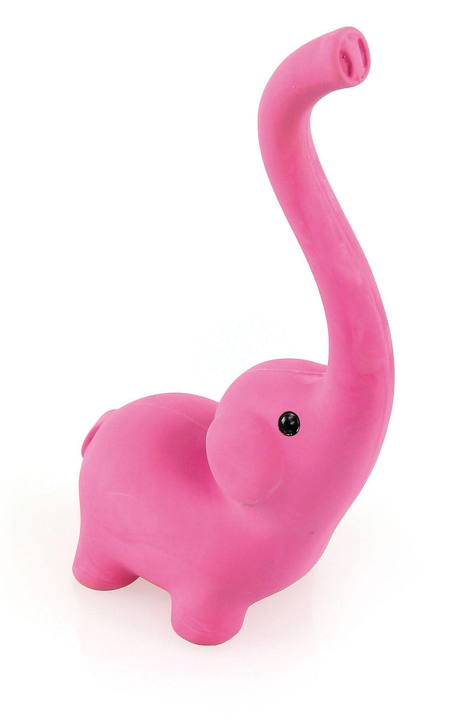Éléphant en latex, rose, 21cm