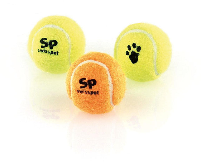 Balle de tennis en caoutchouc pour chien, 3 pièces