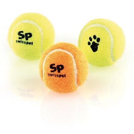 Balle de tennis en caoutchouc pour chien, 3 pièces