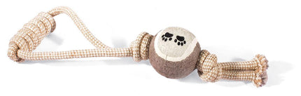Balle de tennis jouet naturel sur boucle, ø6x35cm
