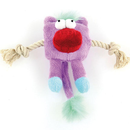 Piggy Cube, violett, mit Quietscher