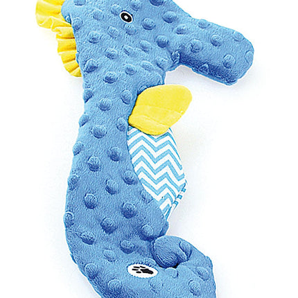 Noppi-Play Seepferdchen, blau, mit Quietscher