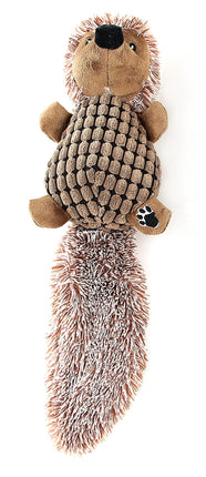 Hérisson en peluche marron sans abeille avec couineur