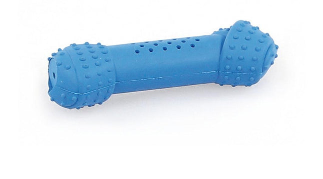 Jouet pour chien, os en caoutchouc souple, Mr. Freeze