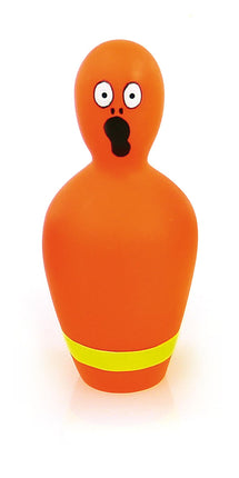 Mini quilles en vinyle orange