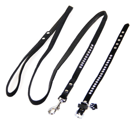Hundehalsband &Leinenset Azure