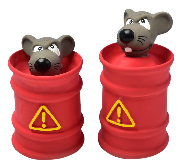 Souris Ruff, rouge/gris H=11,7cm