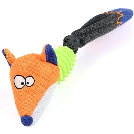 Renard en maille, 39cm
