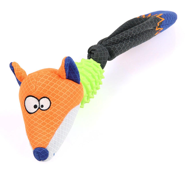 Renard en maille, 39cm