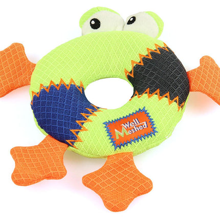 Beignet grenouille en maille, 39cm