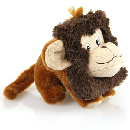 Singe en peluche Quadra, marron