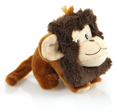 Singe en peluche Quadra, marron