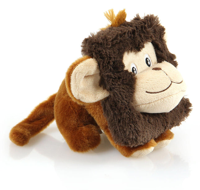 Singe en peluche Quadra, marron