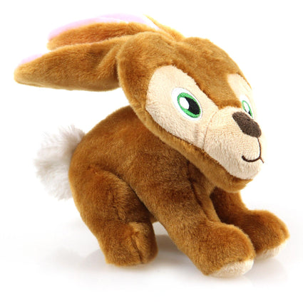 Lapin en peluche copieux, marron