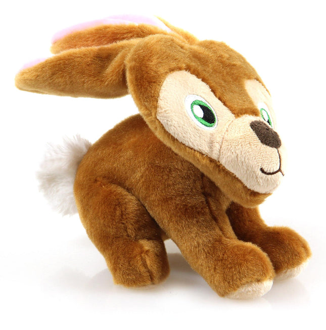 Lapin en peluche copieux, marron