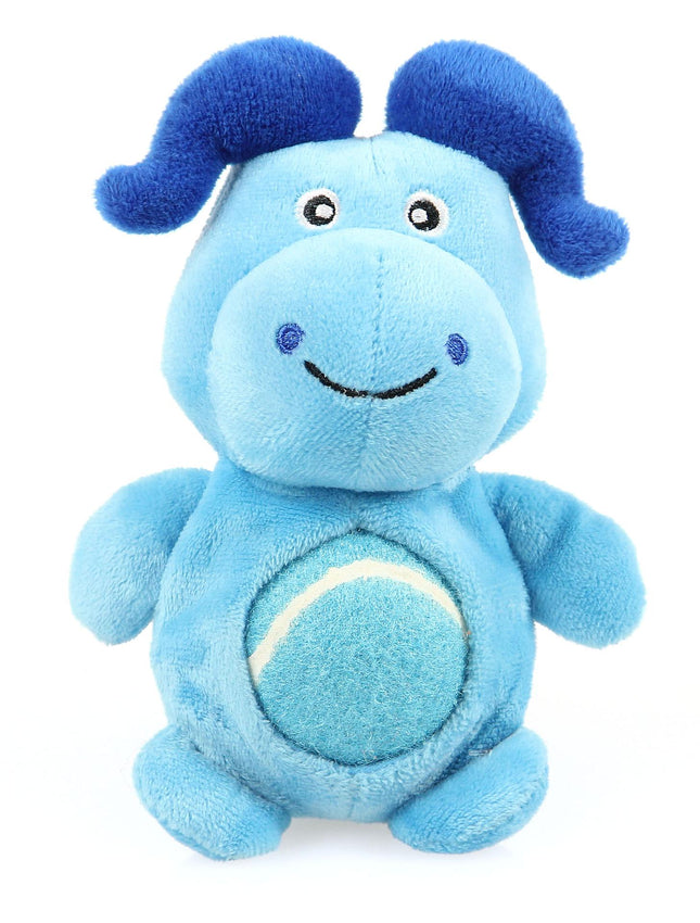 Ballu peluche bœuf, bleu, sans couineur