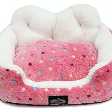 Hunde- & Katzenbett Smuffy M, rosa