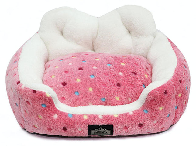 Hunde- & Katzenbett Smuffy M, rosa
