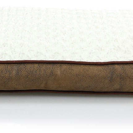 Liegekissen Koko 60x40x10cm, weiss/braun