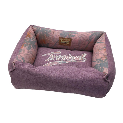 Hunde- & Katzenbett Tropical S, lila
