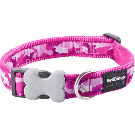 Hundehalsband Design Hot Pink L