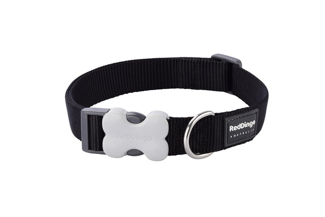 Collier pour chien uni noir L
