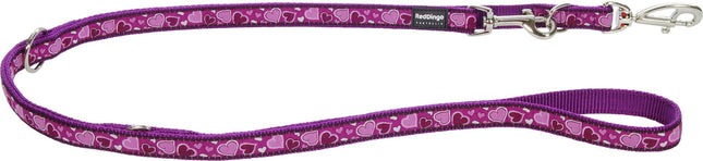 Laisse en plomb design Breezy Love Violet, XS, 12mm 200cm