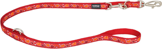 Laisse en plomb design Breezy Love Orange, S, 15mm 200cm