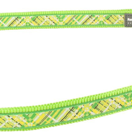 Laisse en plomb design Flanno Lime Green, M, 20mm 200cm