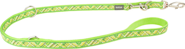 Laisse en plomb design Flanno Lime Green, M, 20mm 200cm