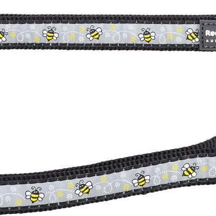 Laisse en plomb design Bumble Bee Noir L, 26mm 200cm