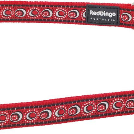Laisse en plomb design Cosmos Rouge, L, 25mm 200cm