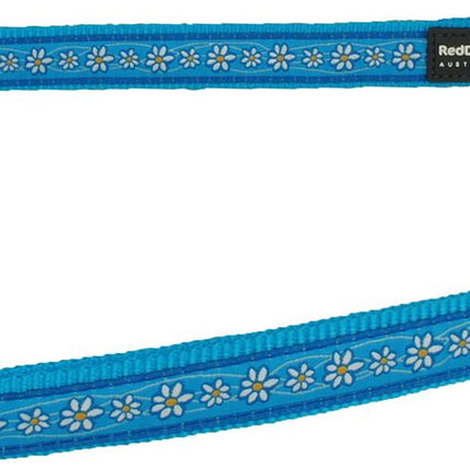 Laisse en plomb design Daisy Chain Turquoise, L, 25mm 200cm