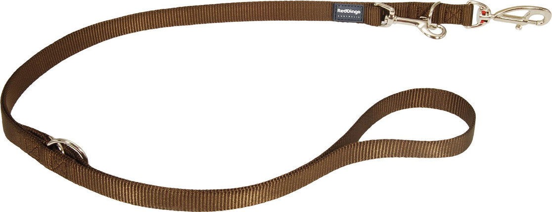 Laisse City Unie Classique Marron, S, 15mm 200cm