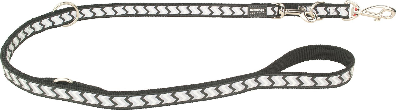 Laisse City Réfléchissante Ziggy Noir, XS, 12mm 200cm
