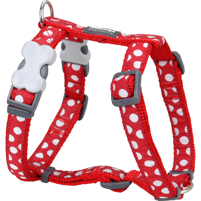Harnais taches blanches rouge XS