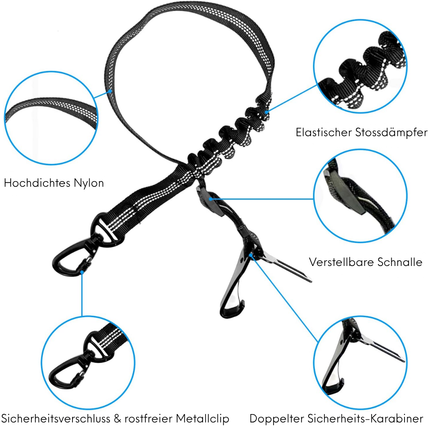 Anschnallgurt Hund Auto, 3-In-1