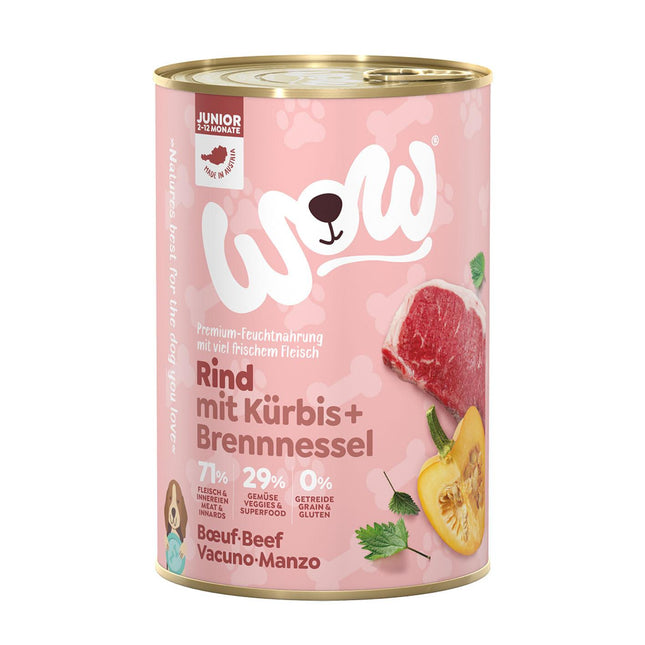 Junior, bœuf au potiron, 400g