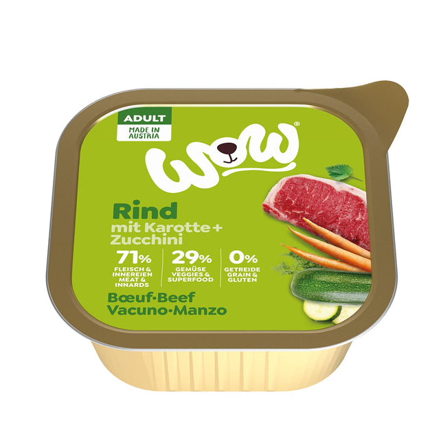 Boeuf adulte aux carottes, 150g
