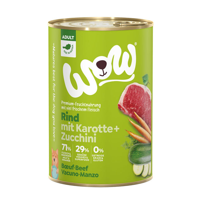 Boeuf adulte aux carottes, 400g