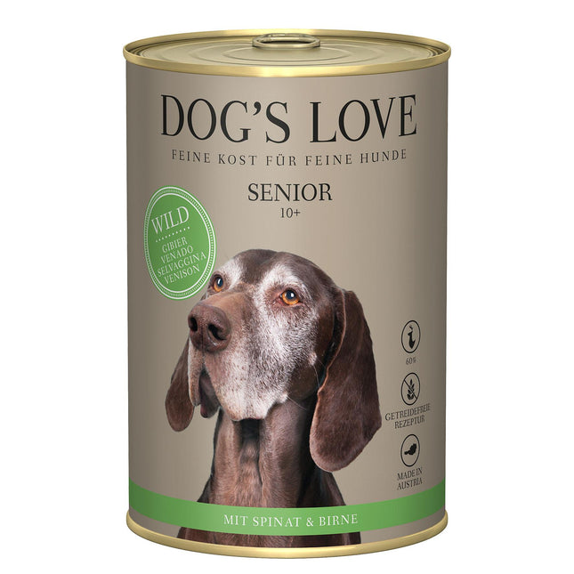 Senior 10+ Léger Sauvage, Épinards &amp; Poire 400g