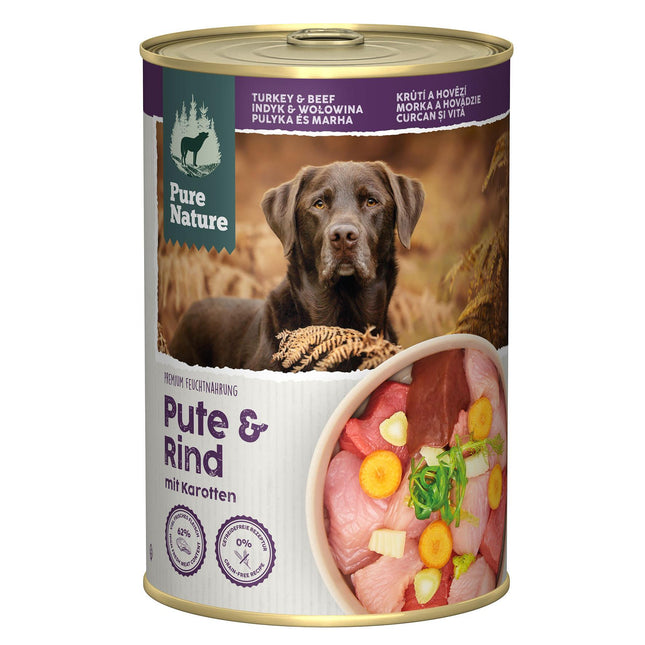 PureNature Pute&Rind mit Karotten 400g