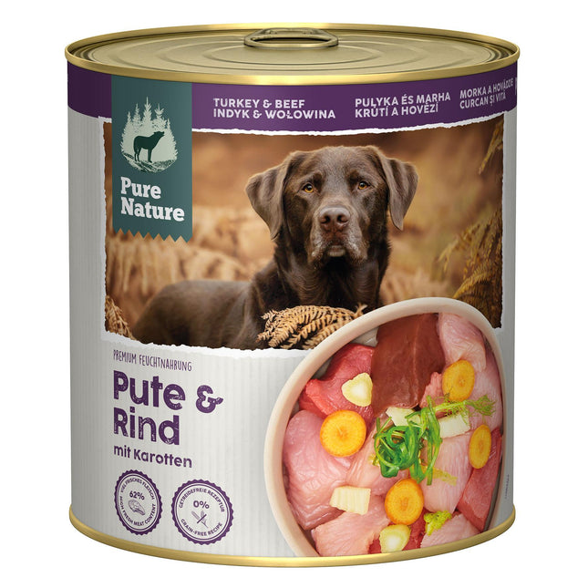 PureNature Pute&Rind mit Karotten 800g